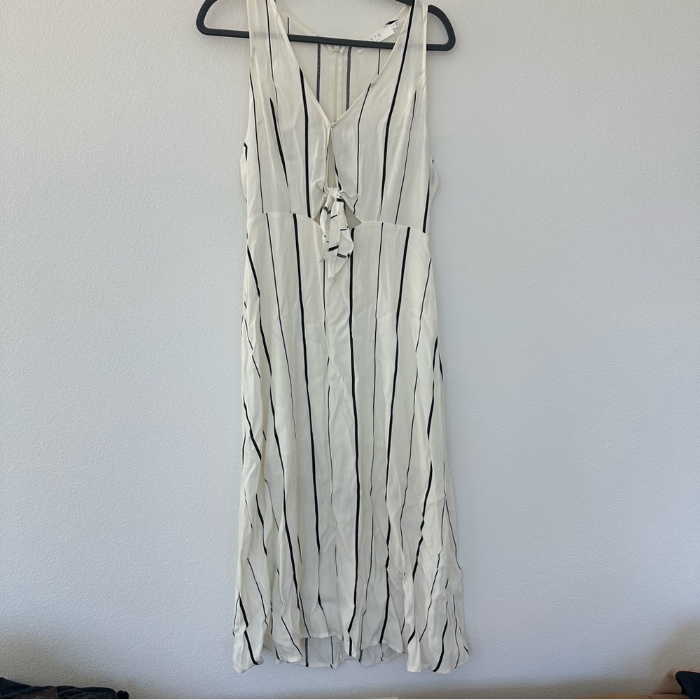 Black and White Striped Dress